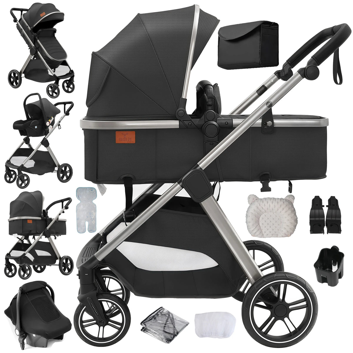 Baby  Stroller Lightweight Foldable Compact  Easy Push Easy Fold for Newborn Infant Toddler Daily Use and Travel