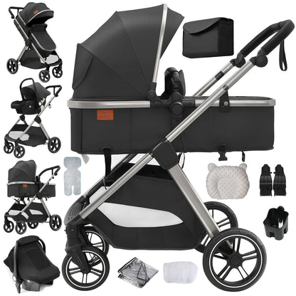 Baby  Stroller Lightweight Foldable Compact  Easy Push Easy Fold for Newborn Infant Toddler Daily Use and Travel