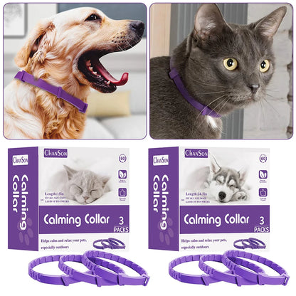 Dogs Calming Pheromones Collar Relieve Reduce Anxiety Stress Adjustable Relaxing Comfortable Collar Breakaway Design For Pet