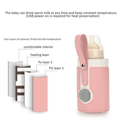Chauffe-Biberon Portable USB – 3 Niveaux de Température