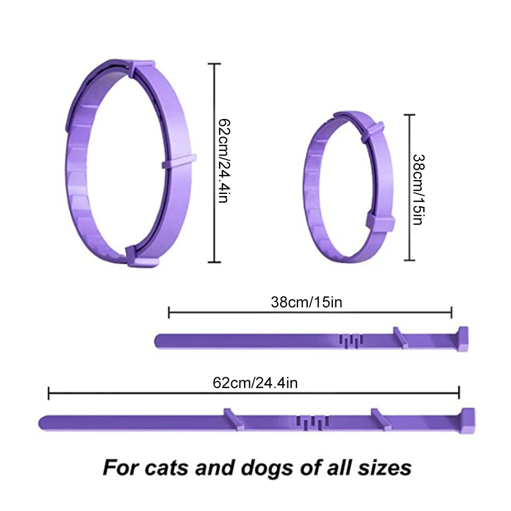 Dogs Calming Pheromones Collar Relieve Reduce Anxiety Stress Adjustable Relaxing Comfortable Collar Breakaway Design For Pet