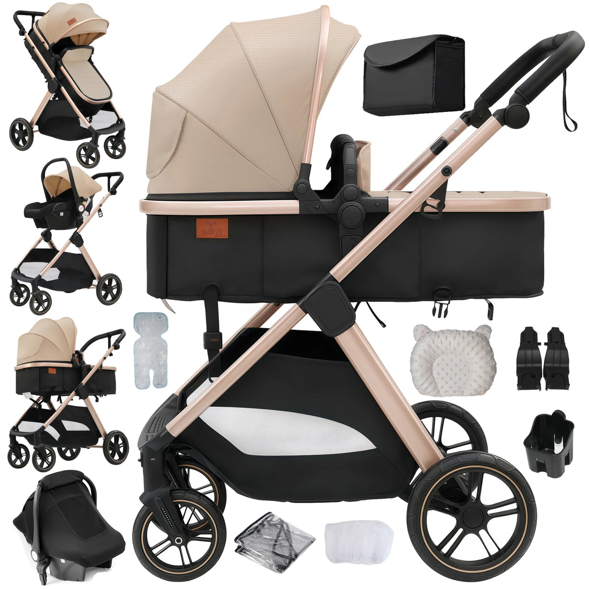 Baby  Stroller Lightweight Foldable Compact  Easy Push Easy Fold for Newborn Infant Toddler Daily Use and Travel