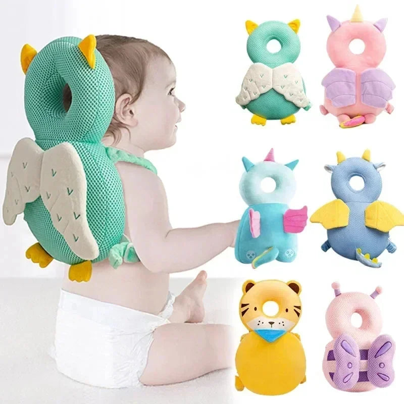 Coussin Anti-Chute Bébé – Protection Tête Motif Abeille Ange 1-3 ans