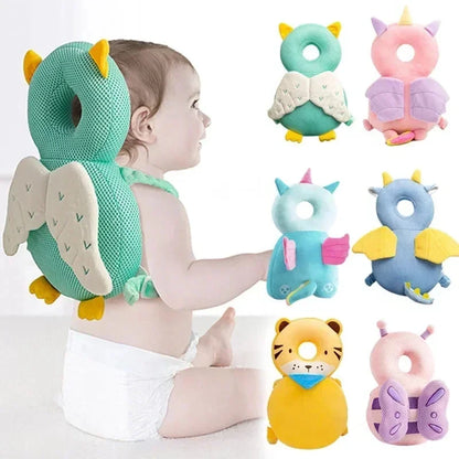 Coussin Anti-Chute Bébé – Protection Tête Motif Abeille Ange 1-3 ans