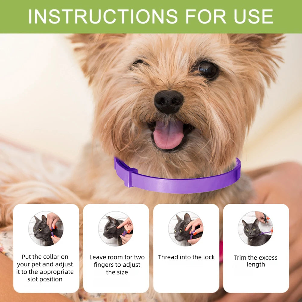 Dogs Calming Pheromones Collar Relieve Reduce Anxiety Stress Adjustable Relaxing Comfortable Collar Breakaway Design For Pet