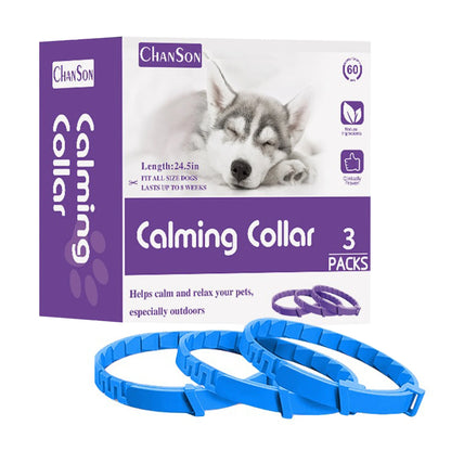 Dogs Calming Pheromones Collar Relieve Reduce Anxiety Stress Adjustable Relaxing Comfortable Collar Breakaway Design For Pet