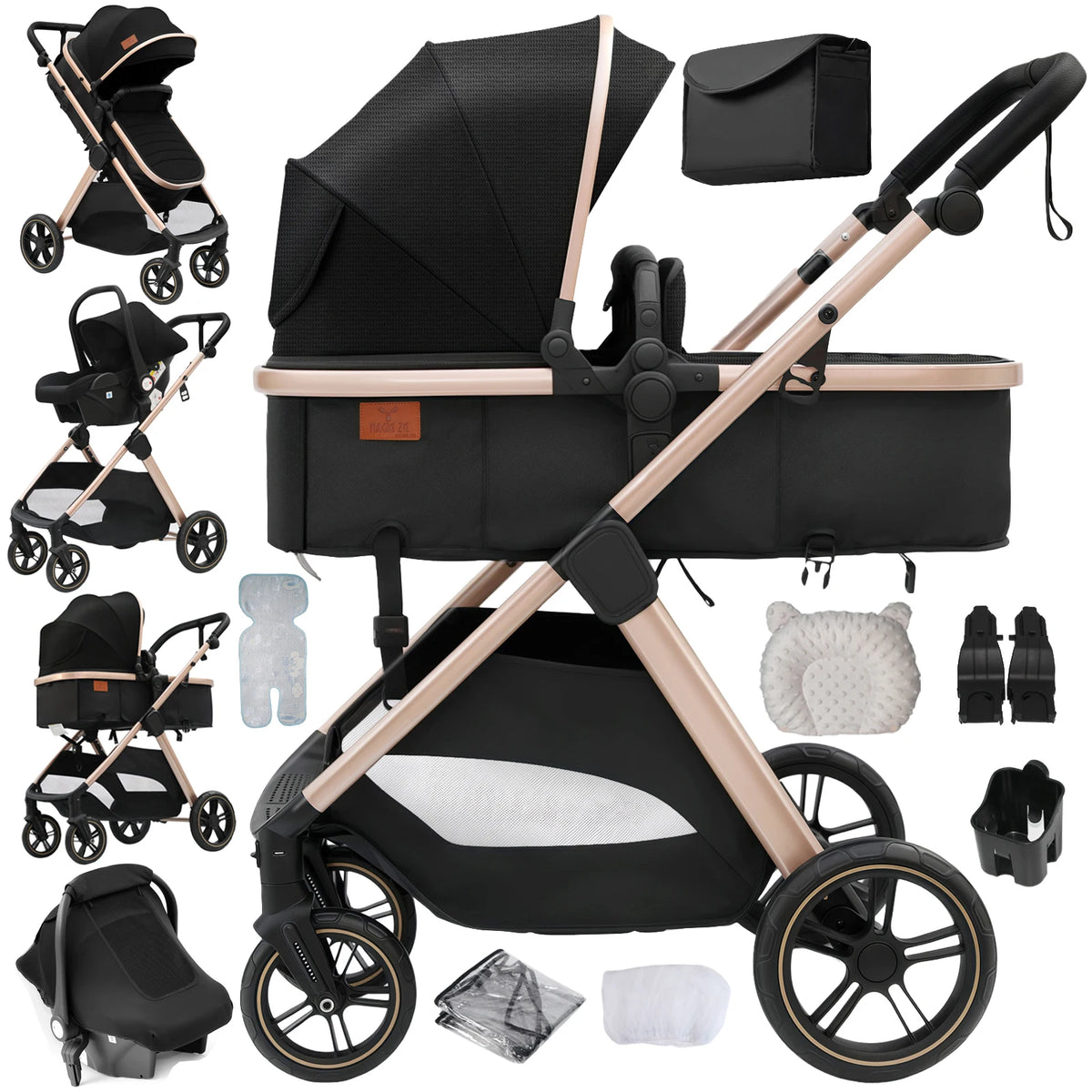 Baby  Stroller Lightweight Foldable Compact  Easy Push Easy Fold for Newborn Infant Toddler Daily Use and Travel