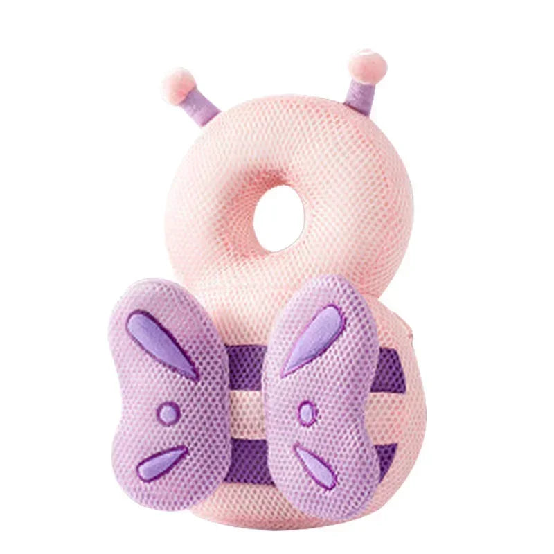 Coussin Anti-Chute Bébé – Protection Tête Motif Abeille Ange 1-3 ans