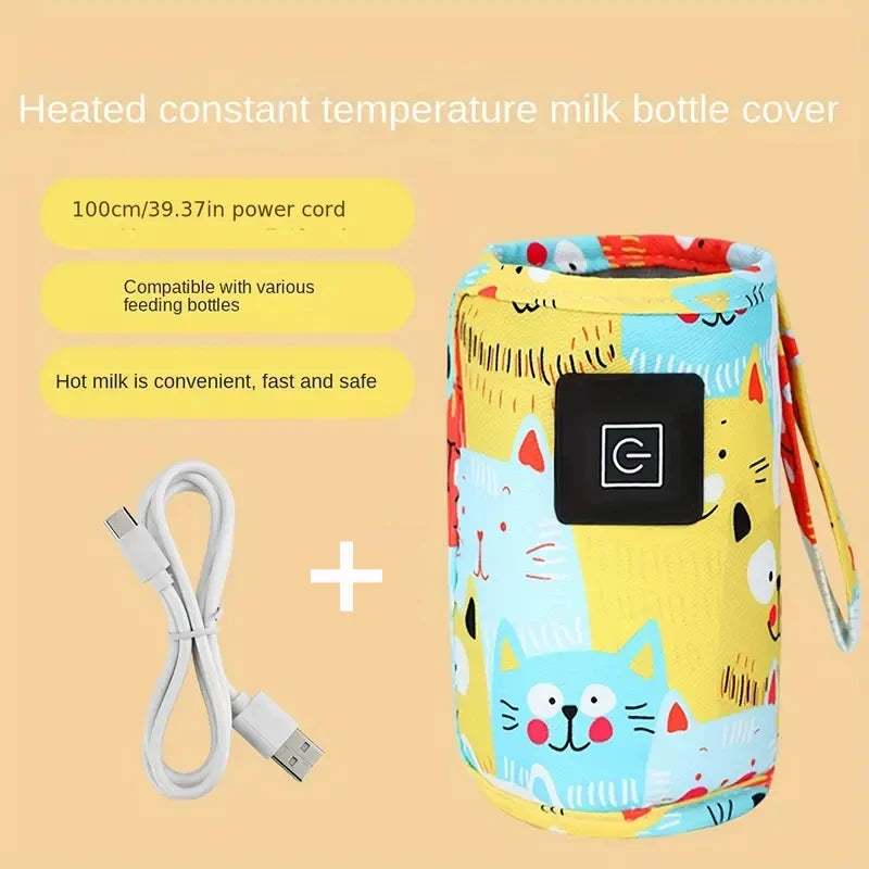 Chauffe-Biberon USB Portable – Housse Isotherme pour Poussette