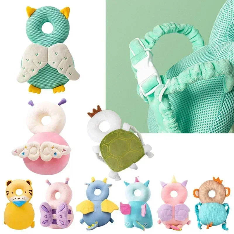 Coussin Anti-Chute Bébé – Protection Tête Motif Abeille Ange 1-3 ans