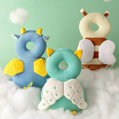 Coussin Anti-Chute Bébé – Protection Tête Motif Abeille Ange 1-3 ans