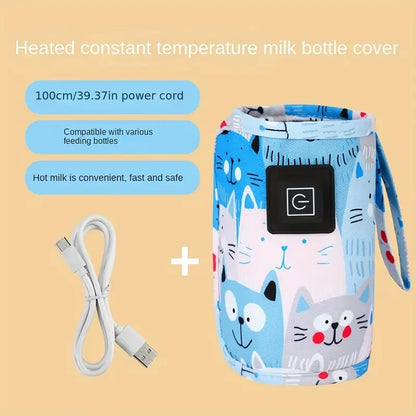 Chauffe-Biberon USB Portable – Housse Isotherme pour Poussette