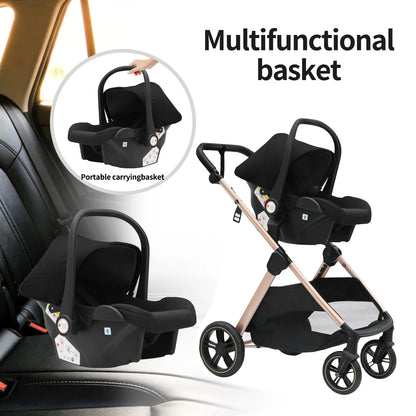 Baby  Stroller Lightweight Foldable Compact  Easy Push Easy Fold for Newborn Infant Toddler Daily Use and Travel
